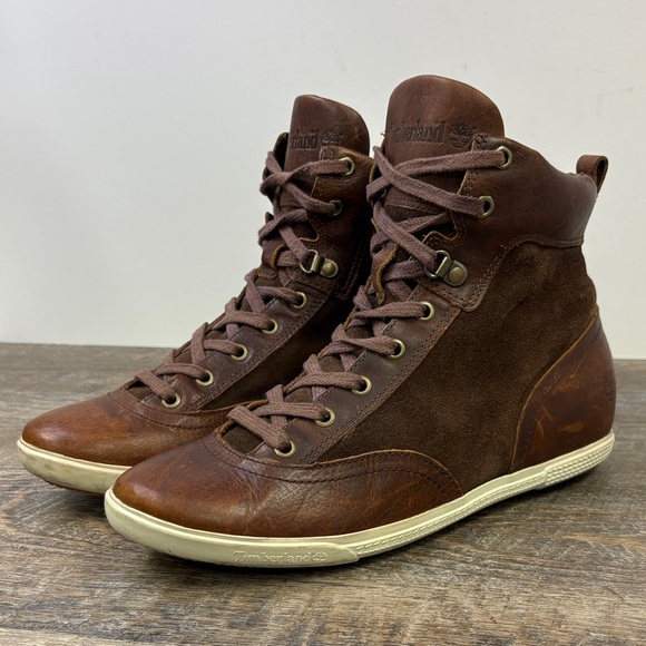Women’s Timberland Ballard Hiker Lift Leather Lace Up Chukka Boots Size 10 - Picture 1 of 9